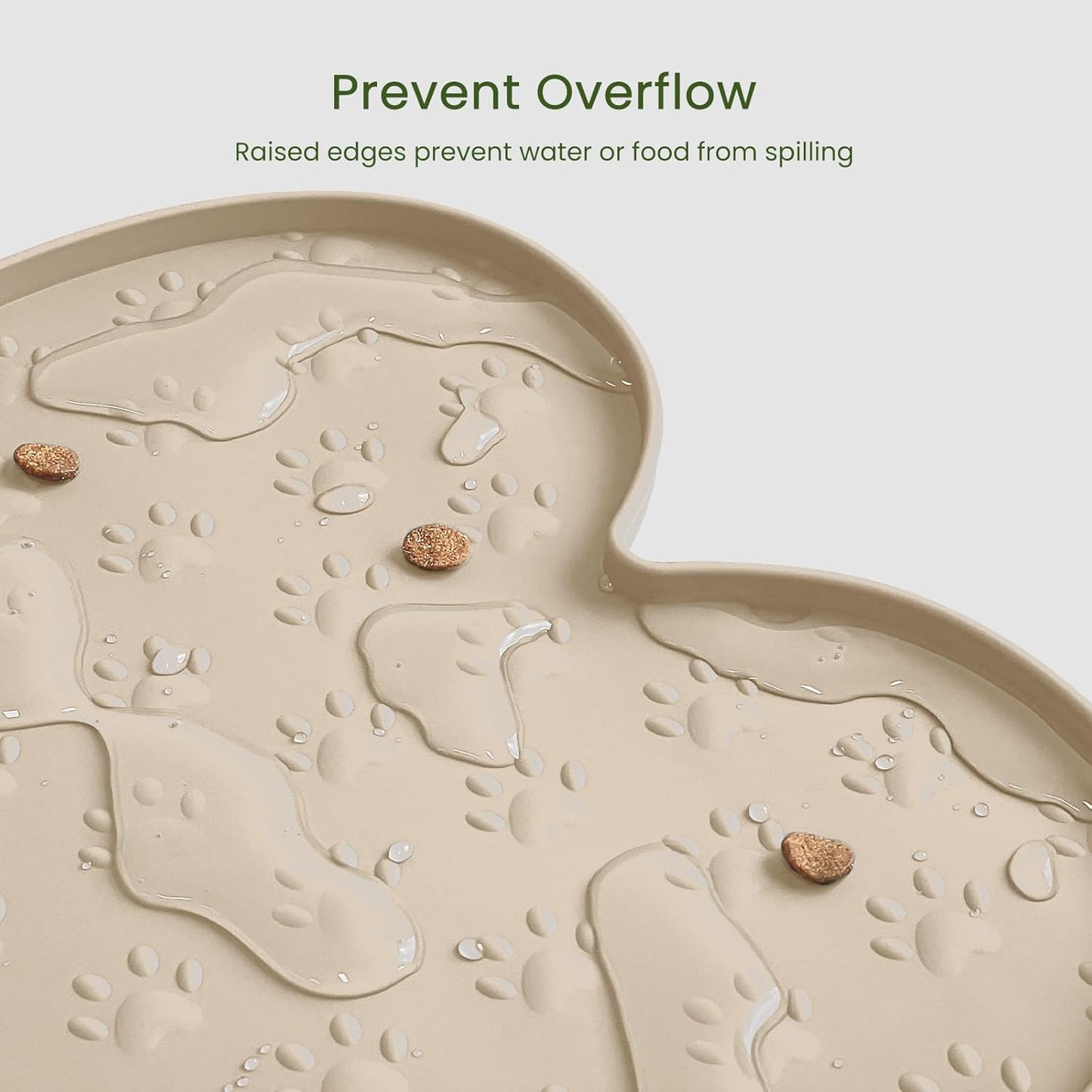 Dog Food Mat Anti-Slip Silicone Dog Bowl Mat 