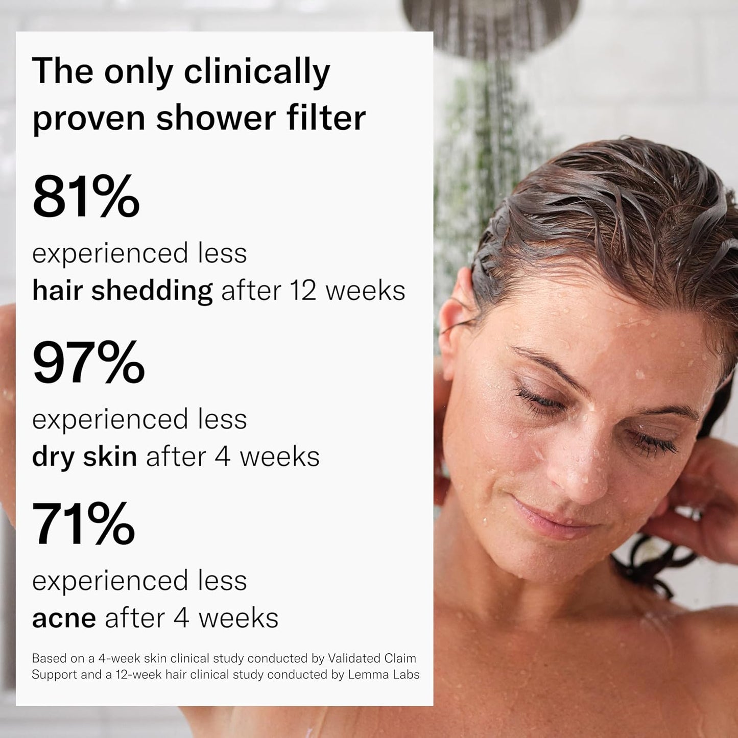 The Jolie Filtered SHOWERHEAD with Shower Water Filter System- High Pressure Showerhead, Hair and Skincare Accessory to Improve Beauty and Personal Care Routine (New Brushed Steel)