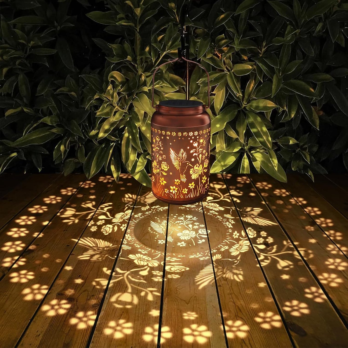 Solar Lanterns Outdoor Waterproof Hummingbird Garden Decor
