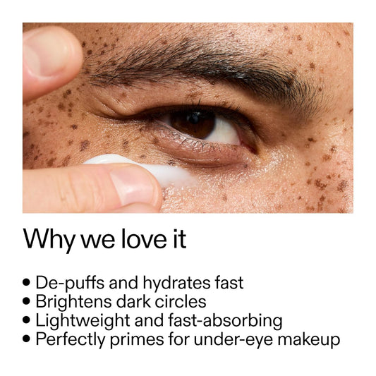 The INKEY List Caffeine Eye Cream, Reduce Eye Puffiness and Dark Circle, Blur Fine Lines, 0.5 Fl Oz