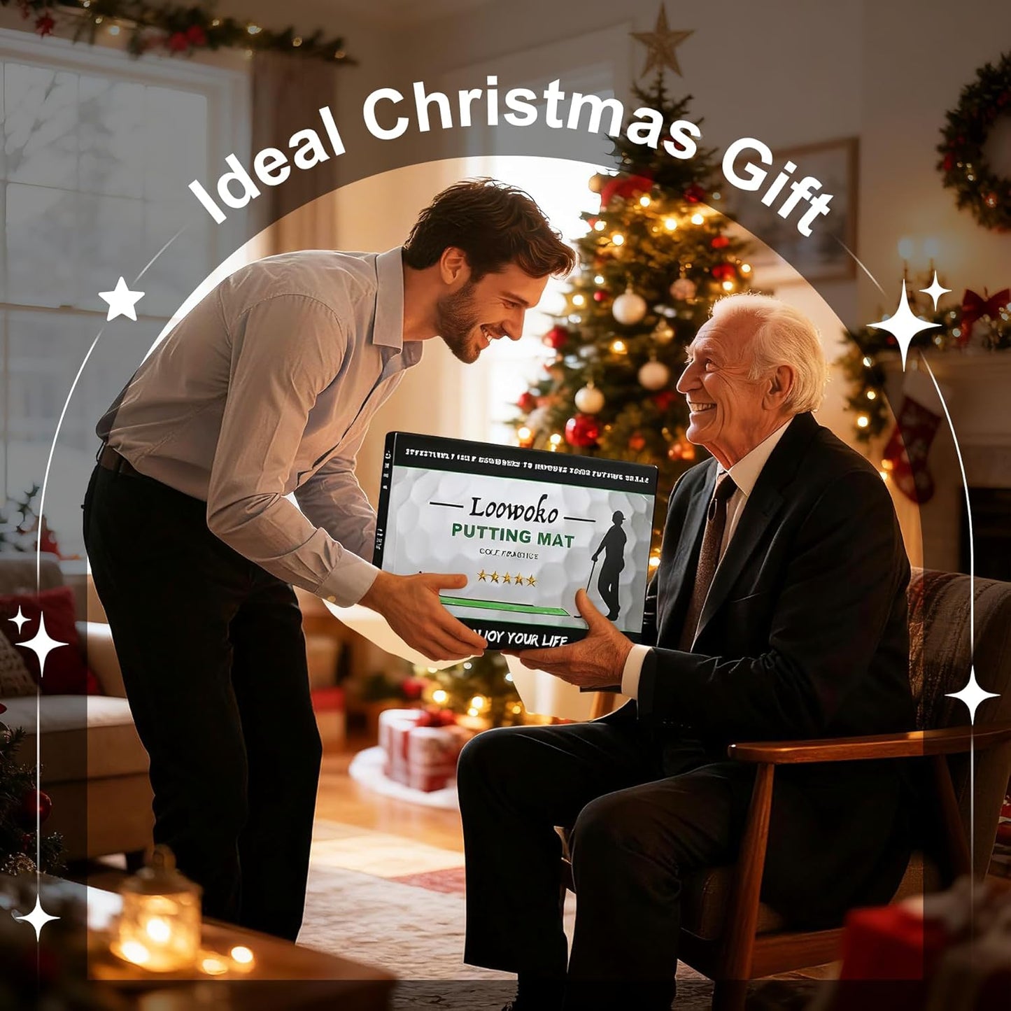 Loowoko Indoor Putting Green with Ball Return