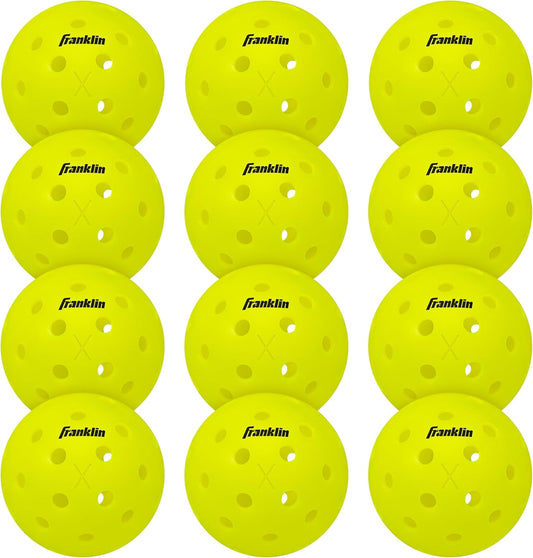 Franklin Sports X-40 Outdoor Pickleballs - Official Ball of USA Pickleball, APP Tour + US Open - Regulation Size