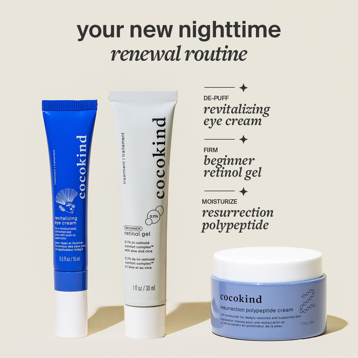 Revitalizing Eye Cream by Cocokind, Depuff & Reduce Fine Lines and Wrinkles