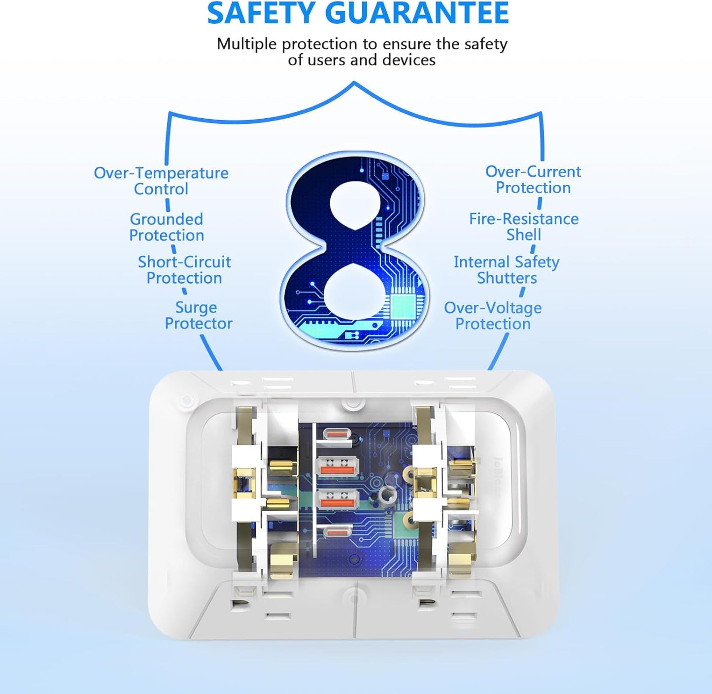 Jcblaon Outlet Extender Surge Protector