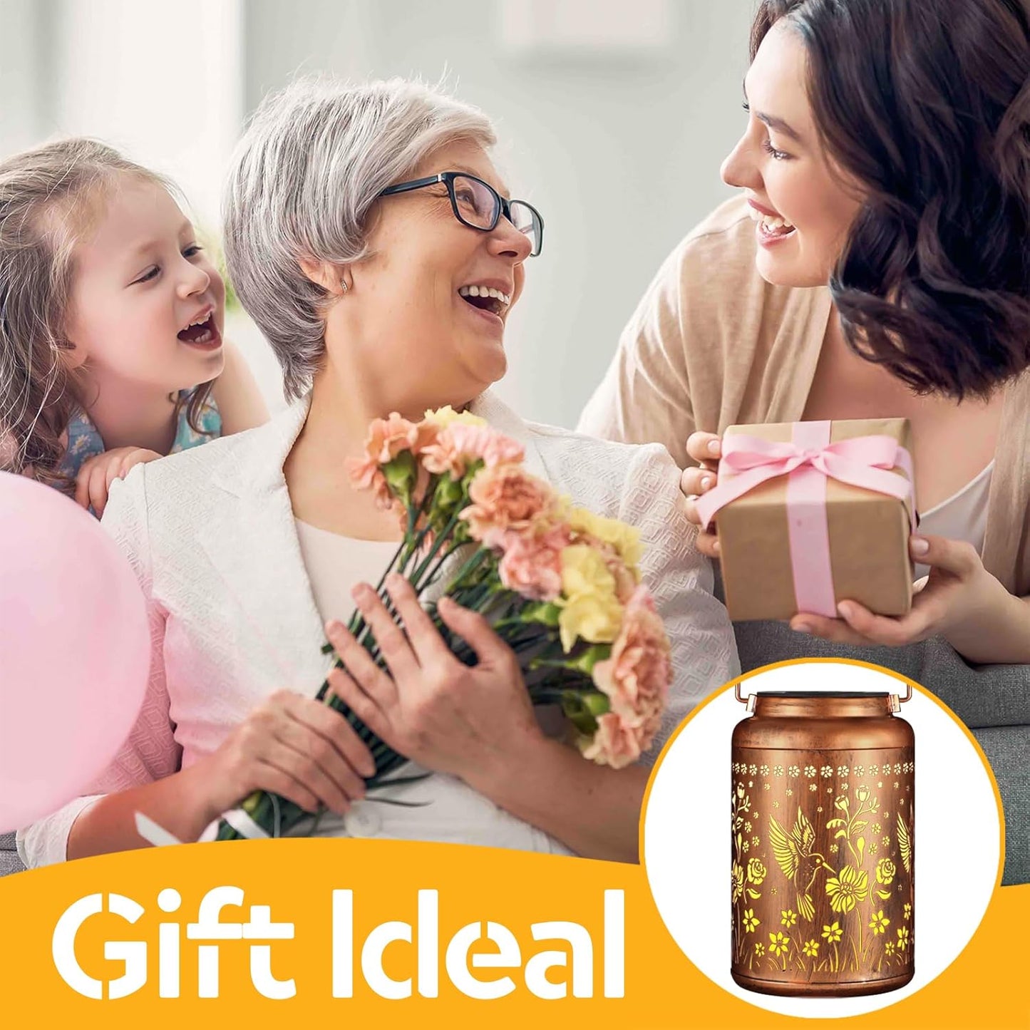 Solar Lanterns Outdoor Waterproof Hummingbird Garden Decor