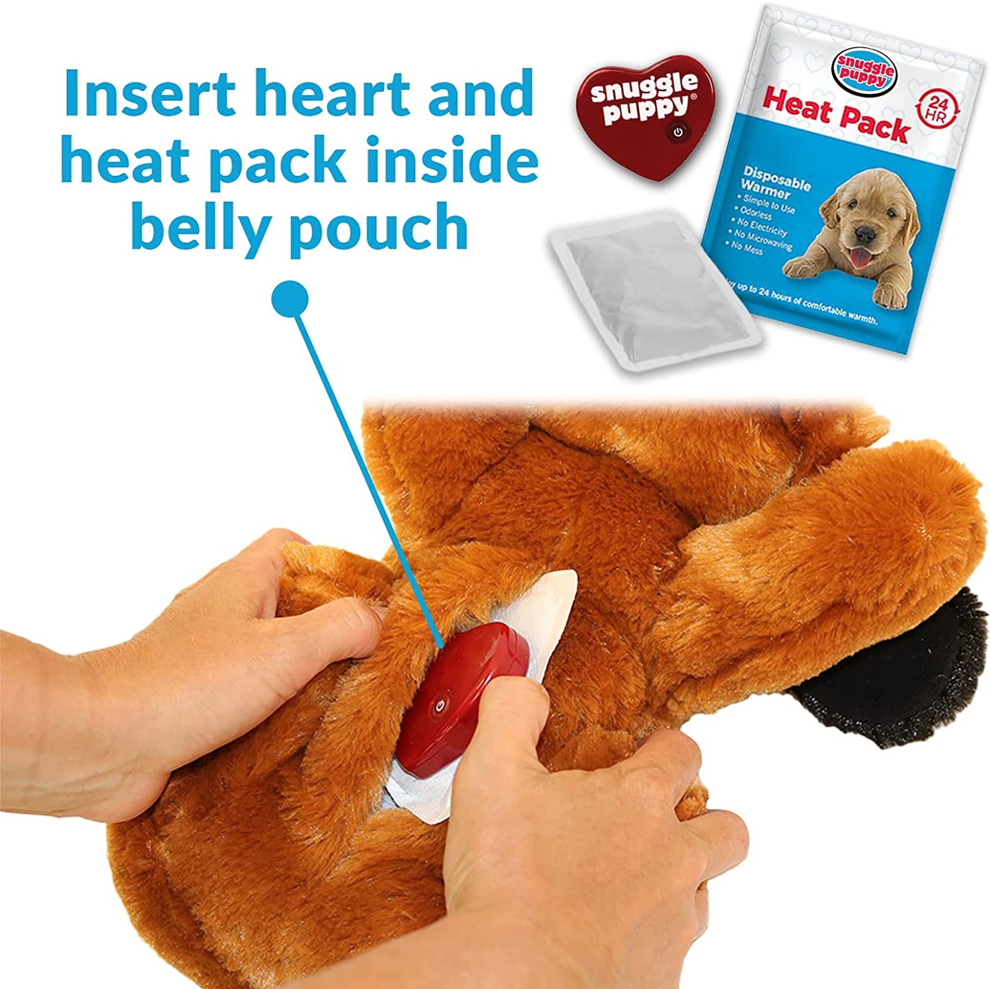 Original Snuggle Puppy Heartbeat Puppy Toy - Heartbeat Puppy for Dogs ning Essential