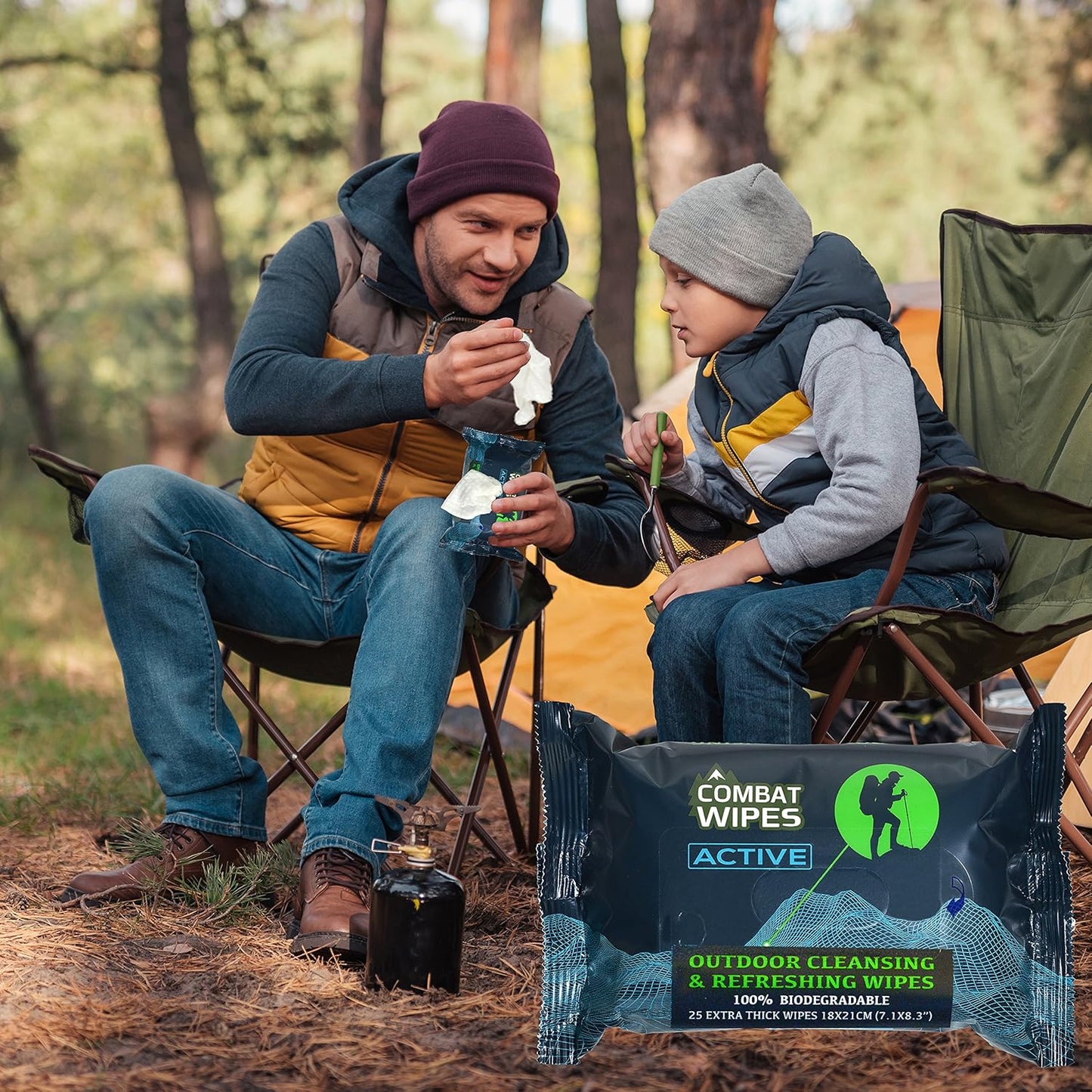 Combat Wipes ACTIVE Outdoor Wet Wipes
