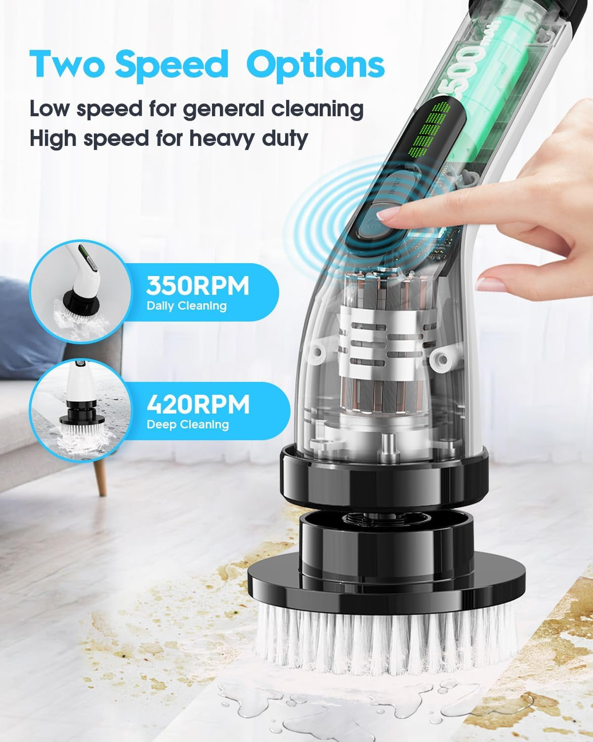 Electric Spin Scrubber for Cleaning Bathroom
