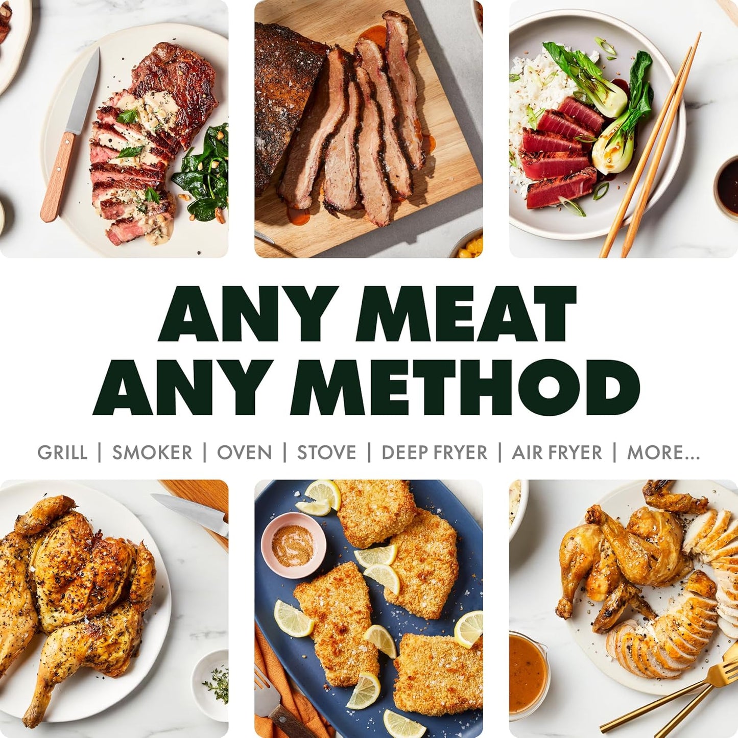 CHEF Iq Sense [2025 Model] | Smart Wireless Meat Thermometer | 2 Ultra-Thin Probes | Wifi Unlimited Range | 1000°F Heat Safe | 5 Sensors | BBQ, Grill, Oven, Smoker, Air Fryer | Gen3