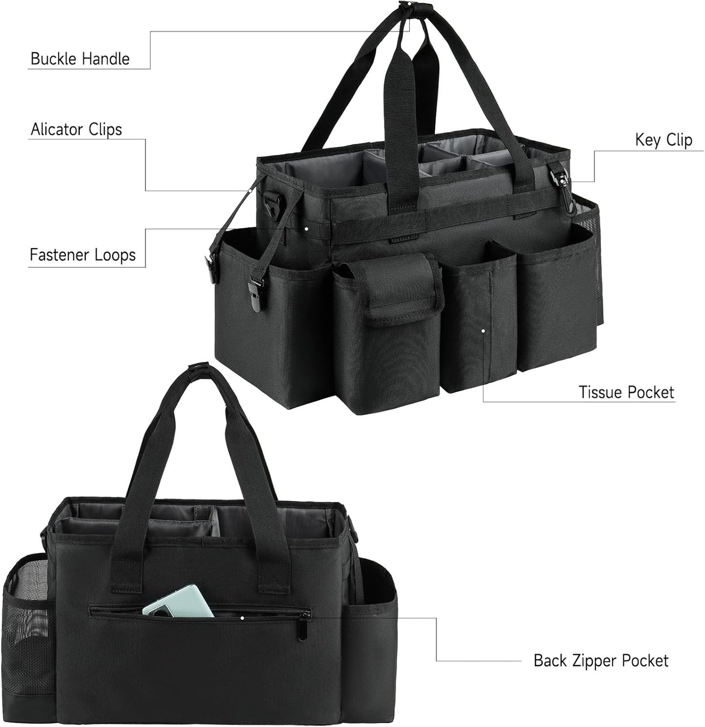 Cleaning Caddy,Cleaning Bag for Housekeepers