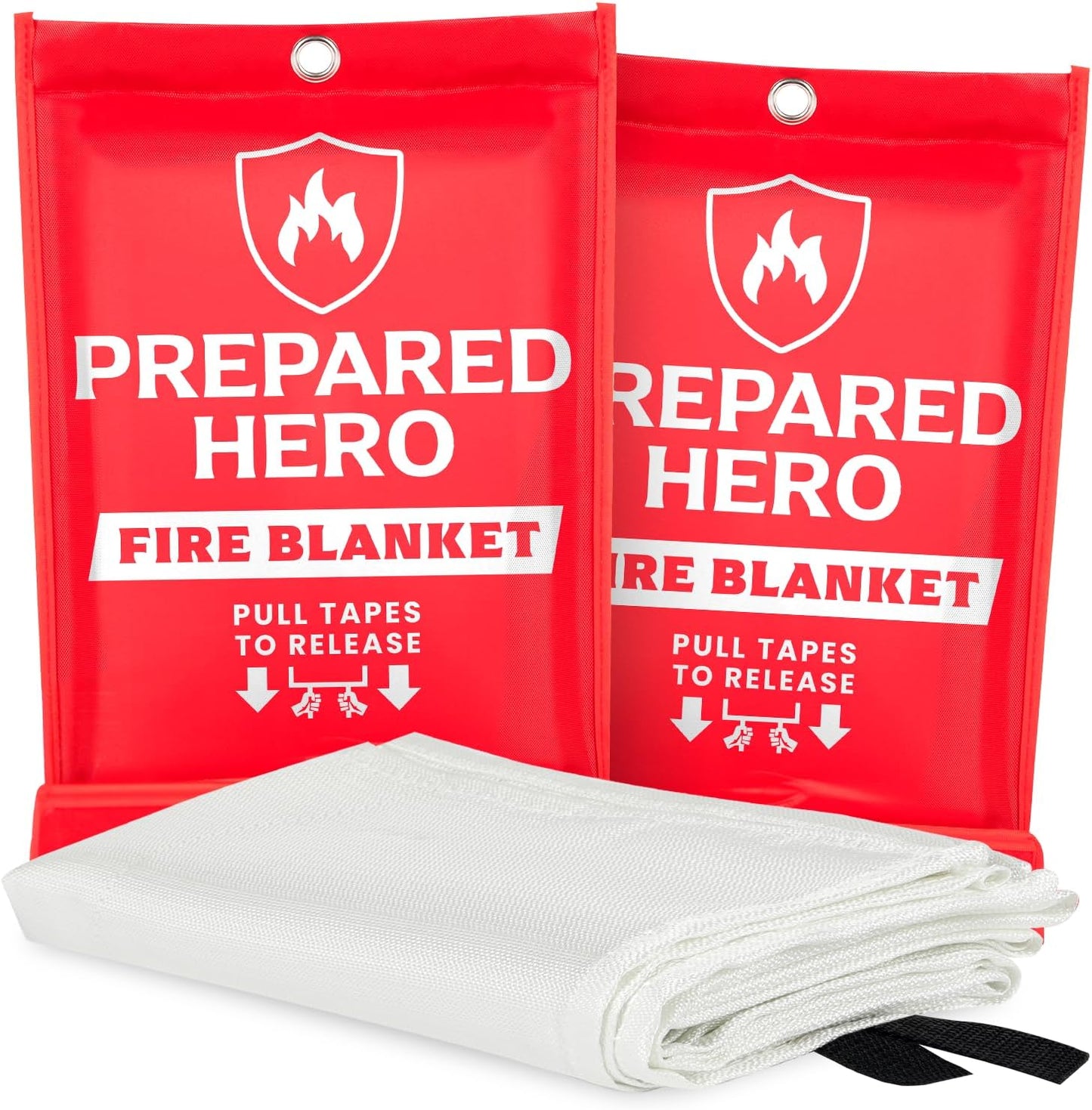 Prepared Hero Emergency Fire Blanket - 2 Pack