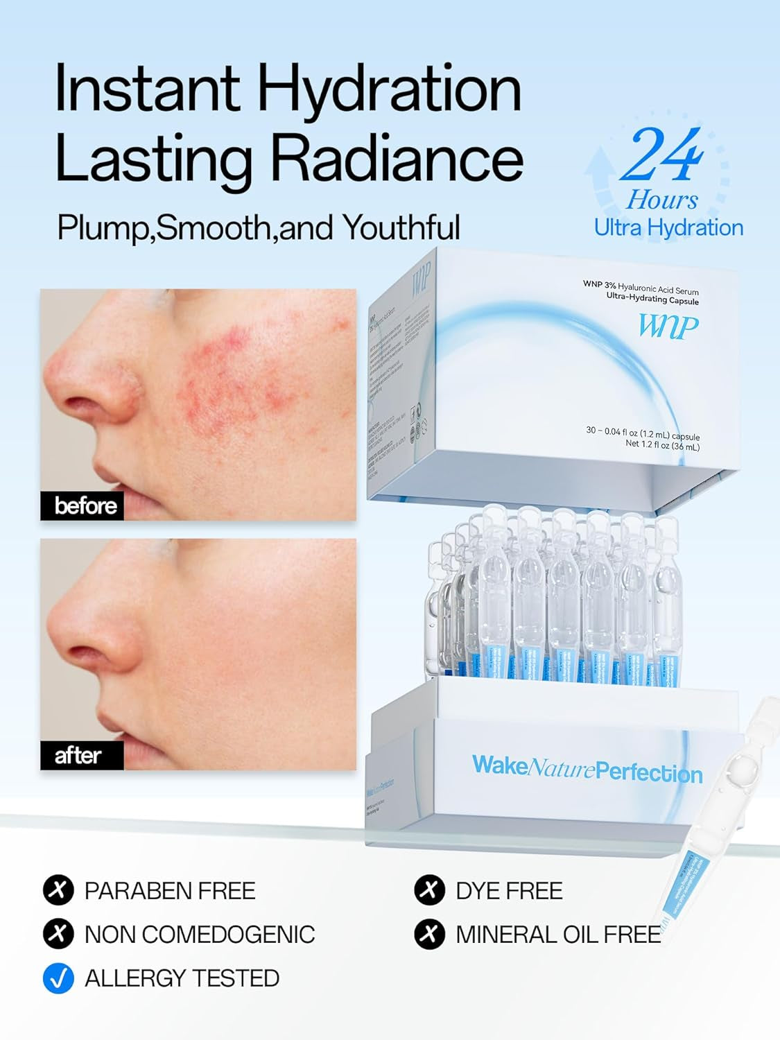 WNP Hyaluronic Acid Serum 3% for Fac