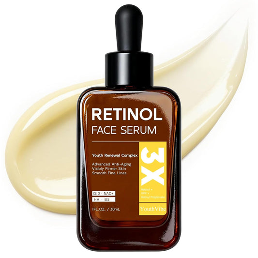 Retinol Serum for Face, anti Aging & anti Wrinkle B5 Resurfacing Retinol Serum with Niacinamide, Collagen & Hyaluronic Acid, Smooths Wrinkles & Fine Lines, Dark Spot Corrector, Brighten Dullness
