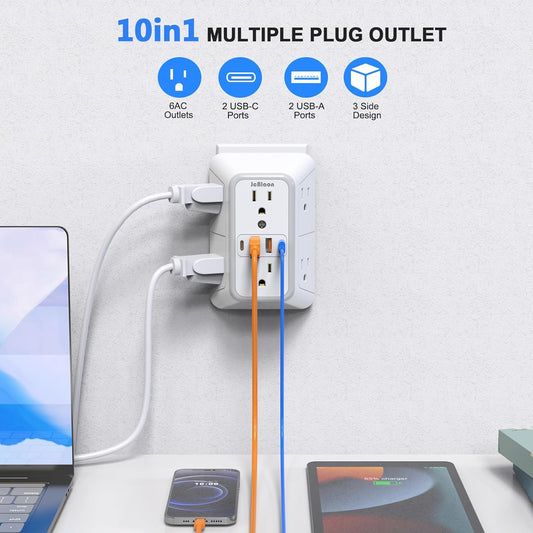 Jcblaon Outlet Extender Surge Protector