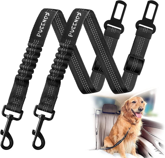 2 Pack Dog Seat Belt Adjustable Dog Car Seatbelt