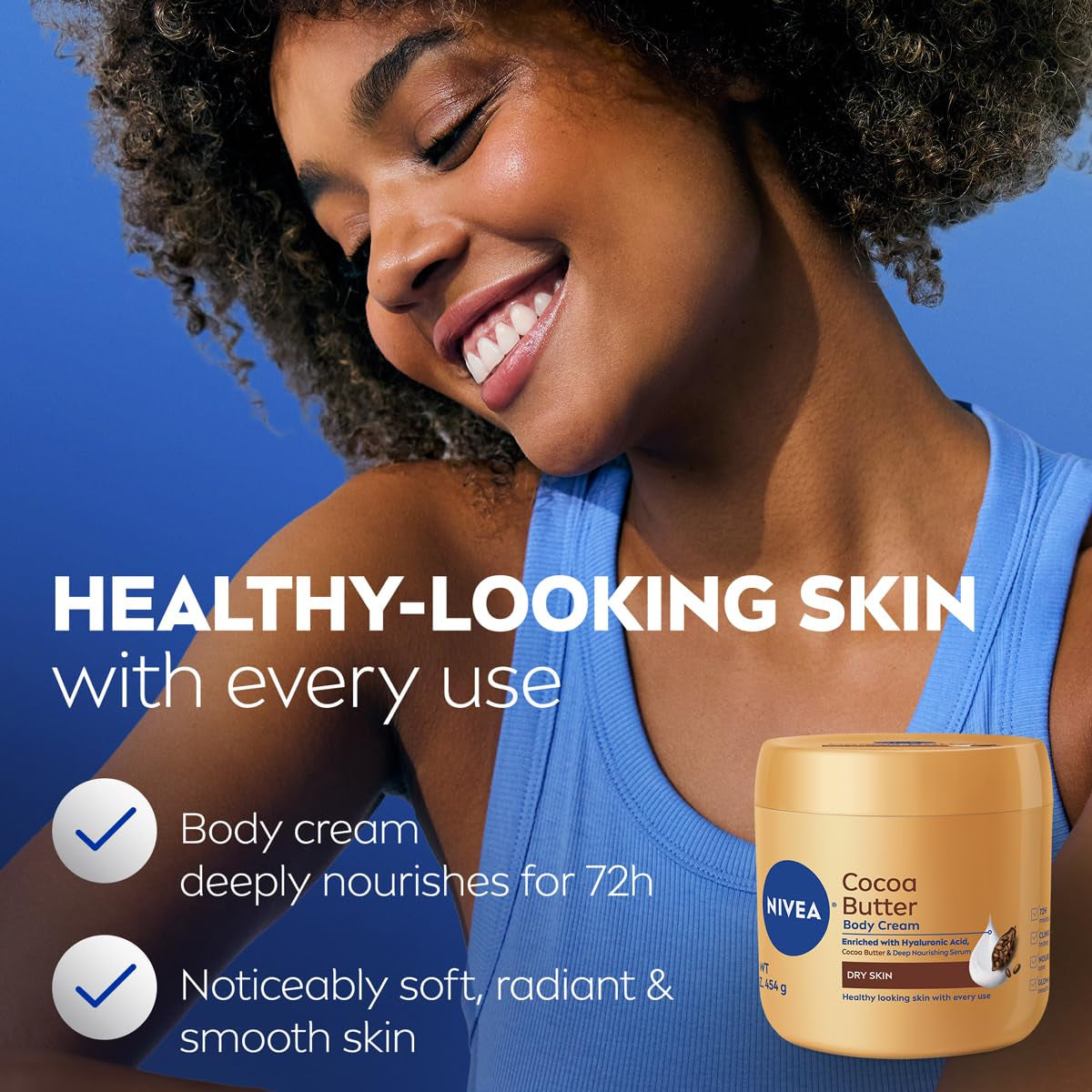 NIVEA Cocoa Butter Body Cream with Deep Nourishing Serum, Holiday Gifts for Women, 16 Oz