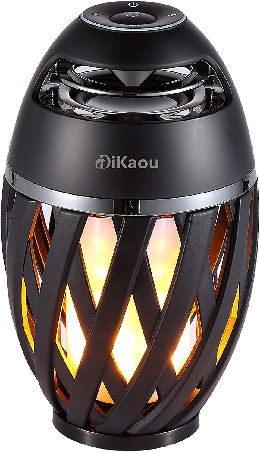LED Flame Outdoor Table Lamp Torch Table Lamp with Blutooth Speaker