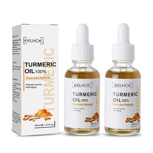 2 Pack Turmeric Dark Spot Corrector Serum Oil, Repair Face Serum, Natural Turmerics Bright Skin Care Moisturizing Repair Serums, Turmeric Oil for Face Dark Spots(30Ml)