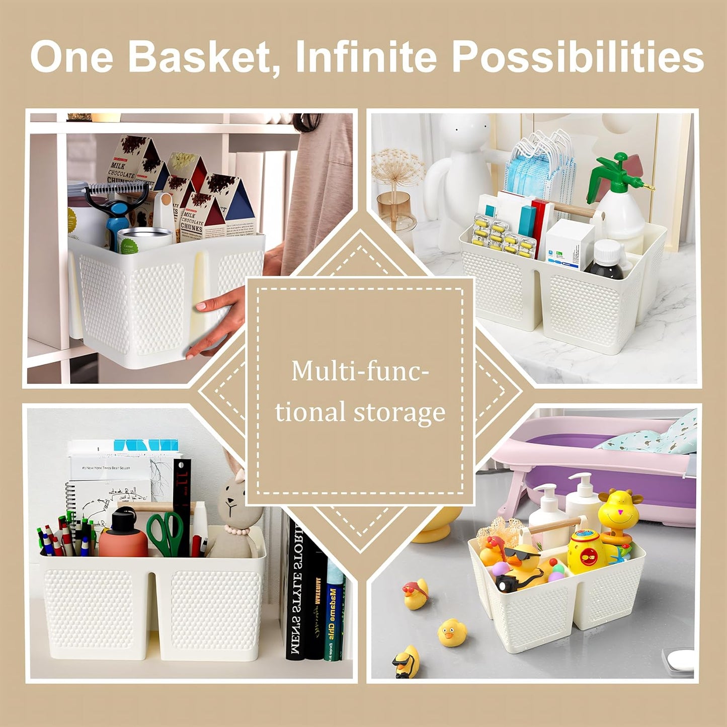 Shower Caddy Portable and Cleaning Caddy Organizer 