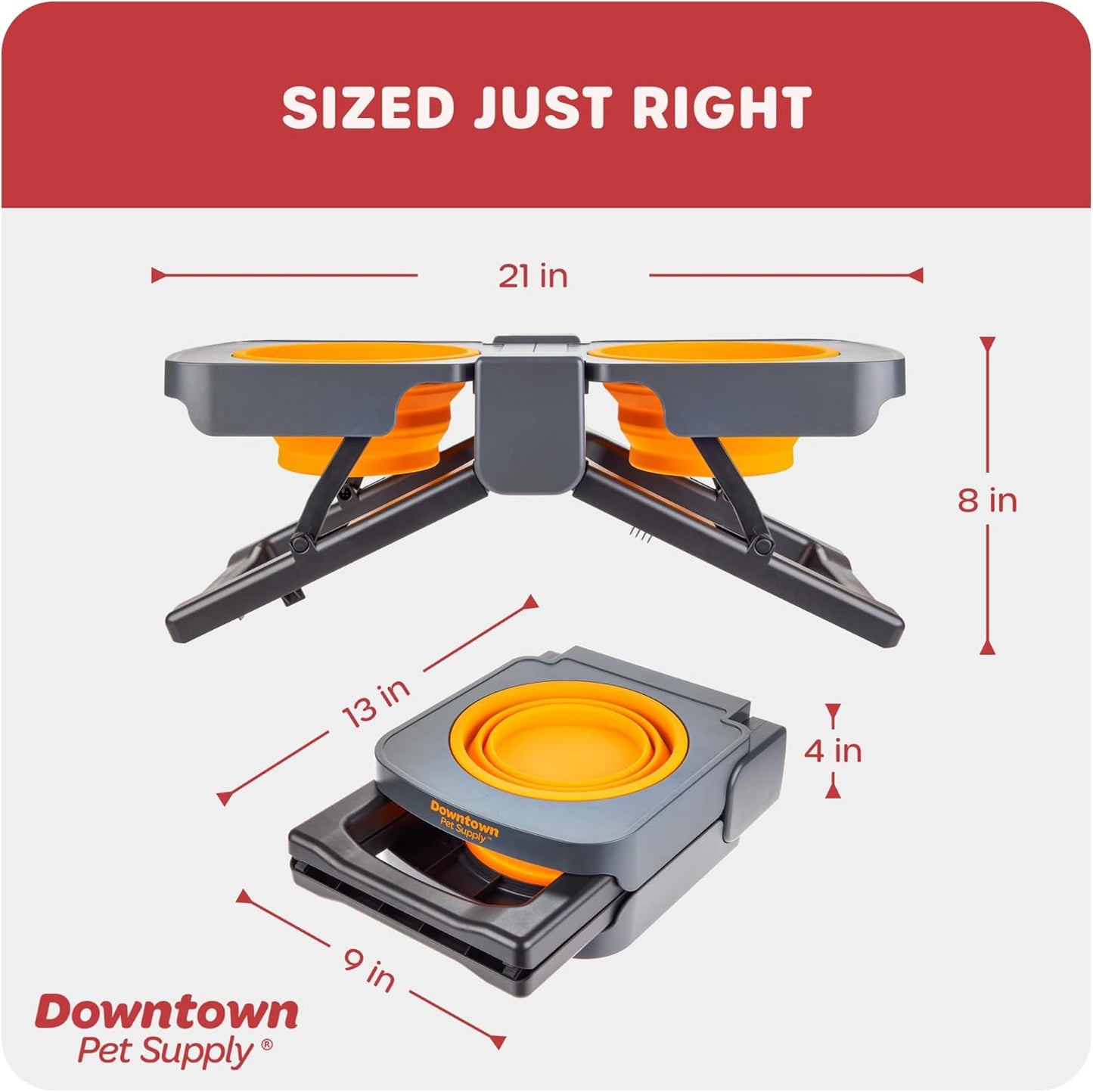 Downtown Pet Supply Raised Dog Bowl