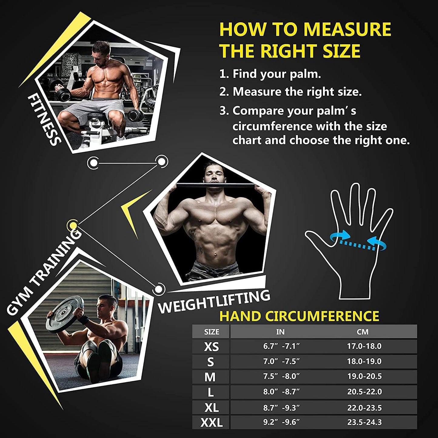 Ihuan Ventilated Weight Lifting Gym Workout Gloves with Wrist Wrap Support for Men & Women, Full Palm Protection, for Weightlifting, Training, Fitness, Hanging, Pull Ups