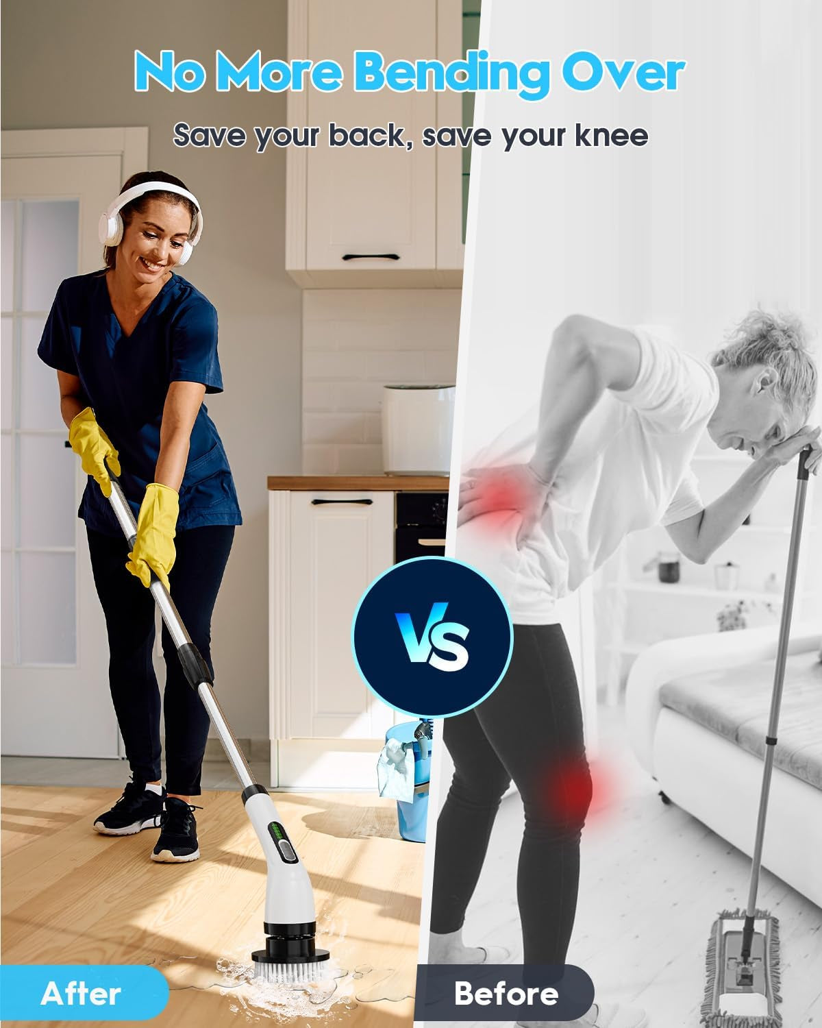 Electric Spin Scrubber for Cleaning Bathroom